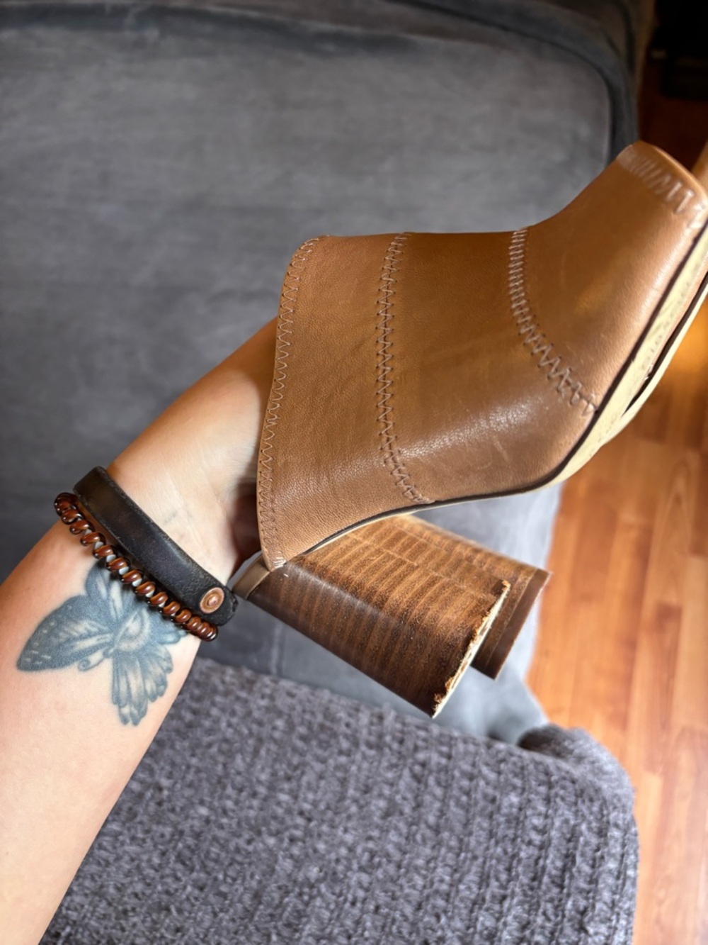 Gibson Latimer Block Heel Open Toe Mules, Size 6.5 - Picture 9 of 10